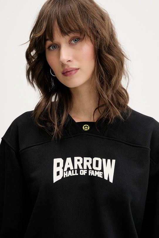 Barrow bluza bawełniana czarny F5BWUASW042