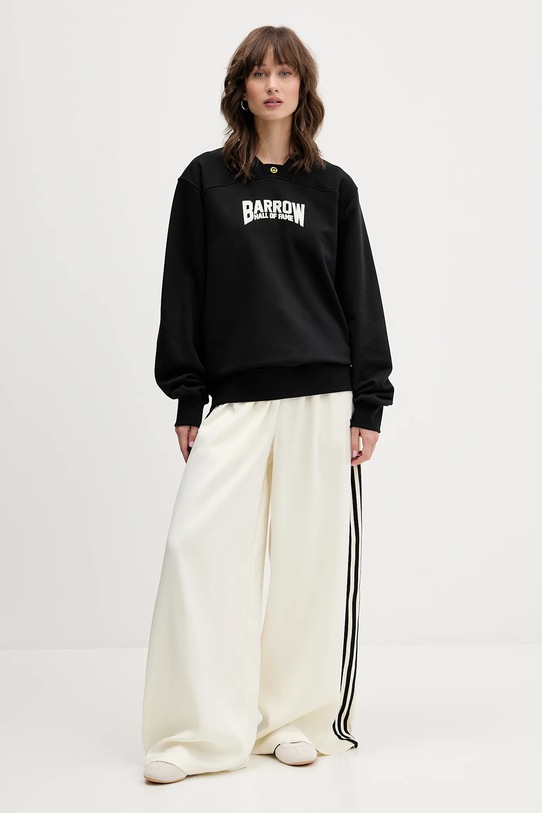 Barrow bluza bawełniana F5BWUASW042 czarny