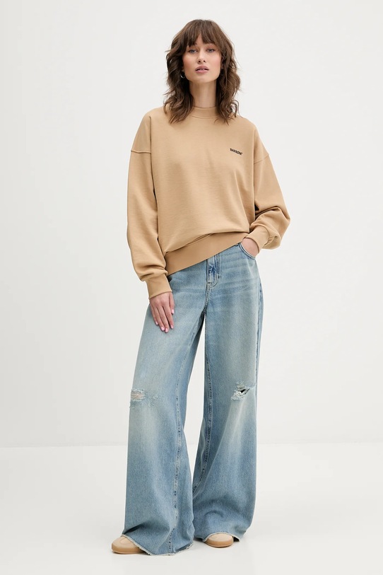 Barrow bluza bawełniana F5BWUASW069 zielony AW25