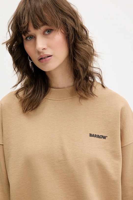 Barrow bluza bawełniana zielony F5BWUASW069