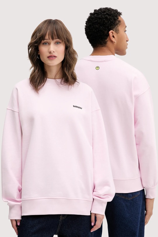Barrow bluza bawełniana bawełna różowy F5BWUASW069