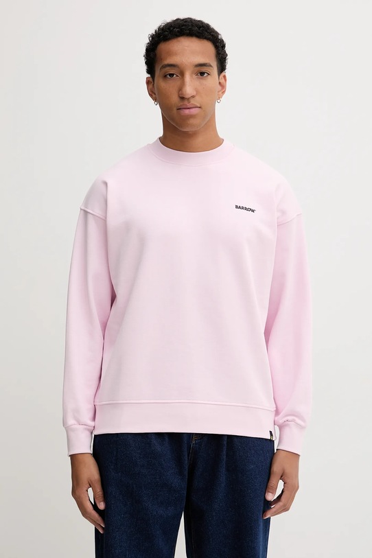 Barrow bluza bawełniana F5BWUASW069 różowy AW25