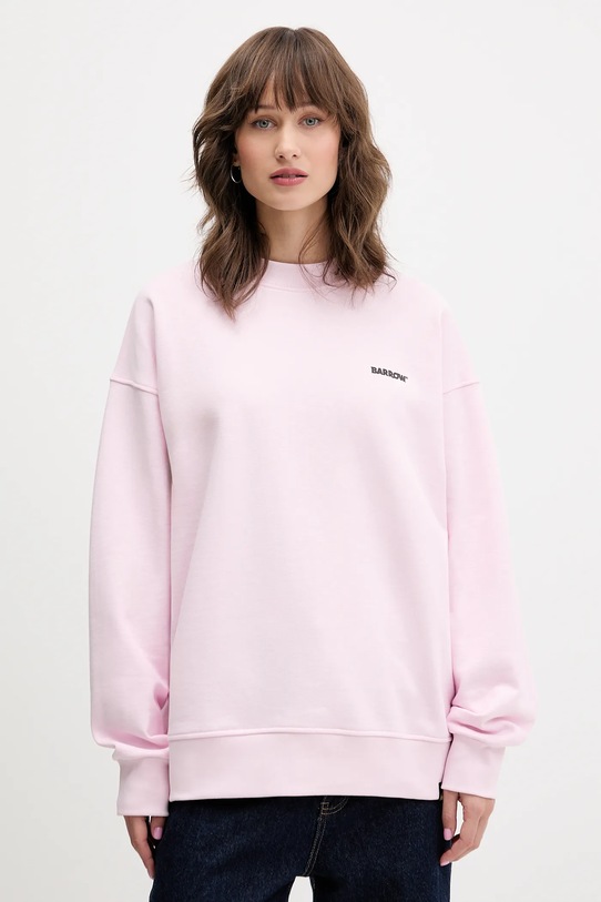 Odzież Barrow bluza bawełniana F5BWUASW069 różowy