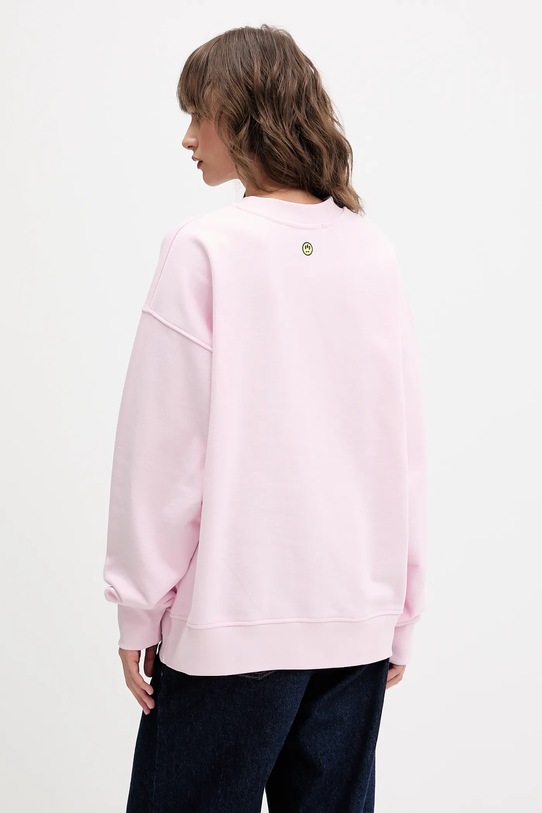 Odzież Barrow bluza bawełniana F5BWUASW069 różowy