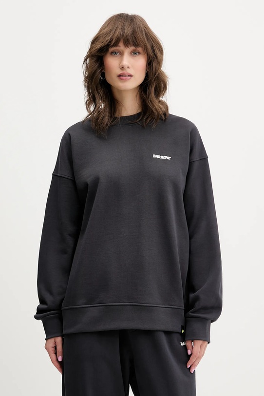 Odzież Barrow bluza bawełniana F5BWUASW069 czarny