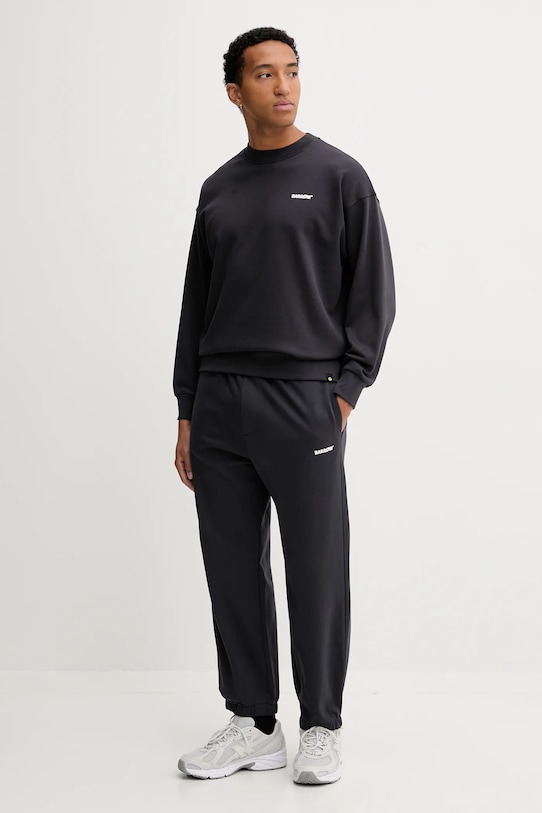 Barrow bluza bawełniana czarny F5BWUASW069