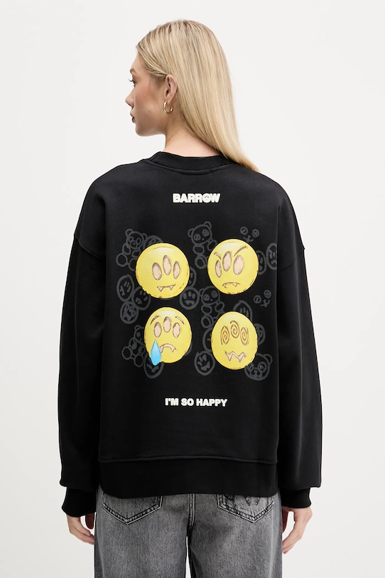 Odzież Barrow bluza bawełniana F5BWUASW083 czarny