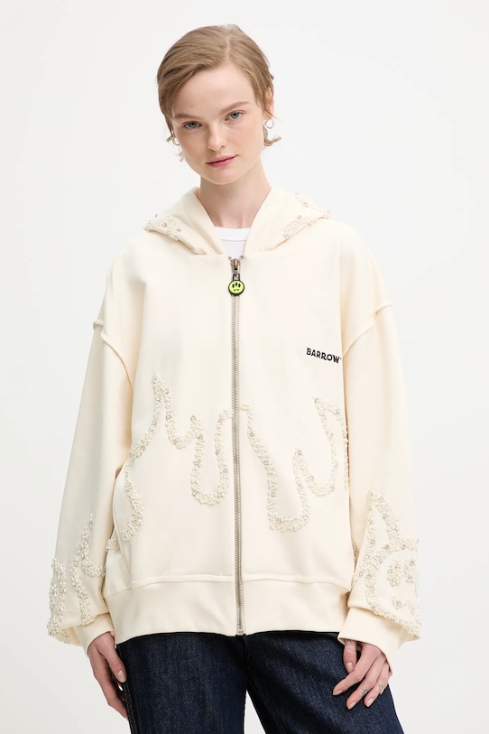 Odzież Barrow bluza bawełniana F5BWUAZH080 beżowy