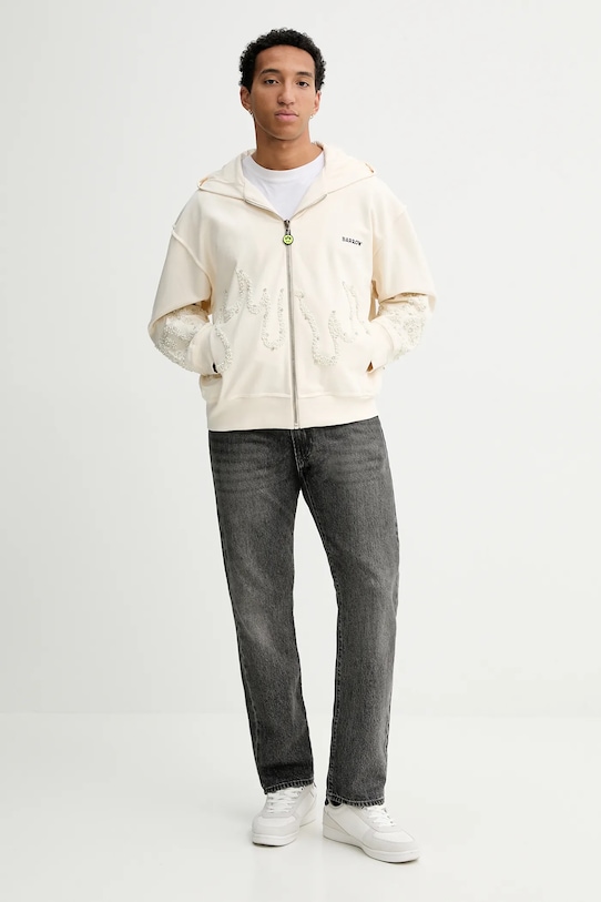 Barrow bluza bawełniana beżowy F5BWUAZH080