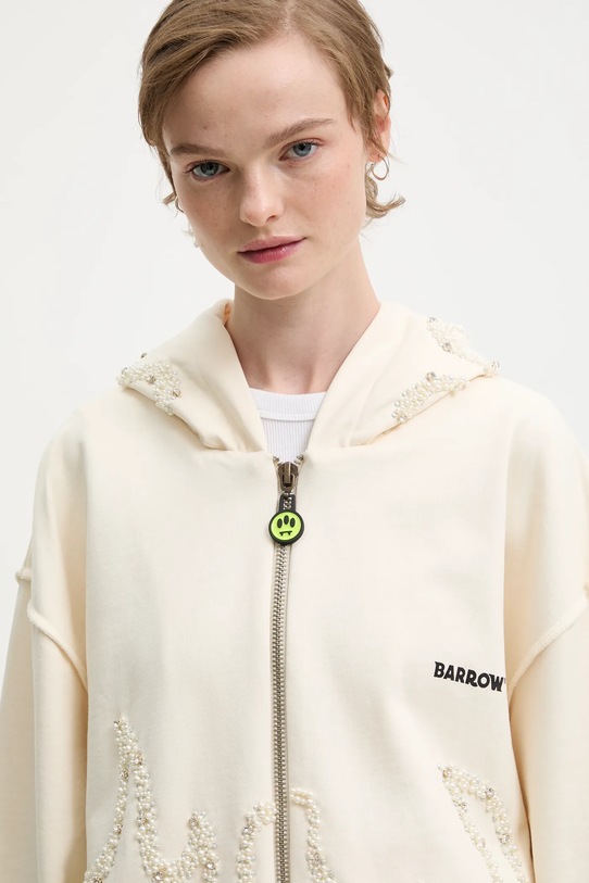 Barrow bluza bawełniana beżowy F5BWUAZH080