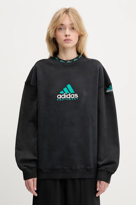 adidas Originals bluza EQT Wash Crewneck JC8222 czarny AW25