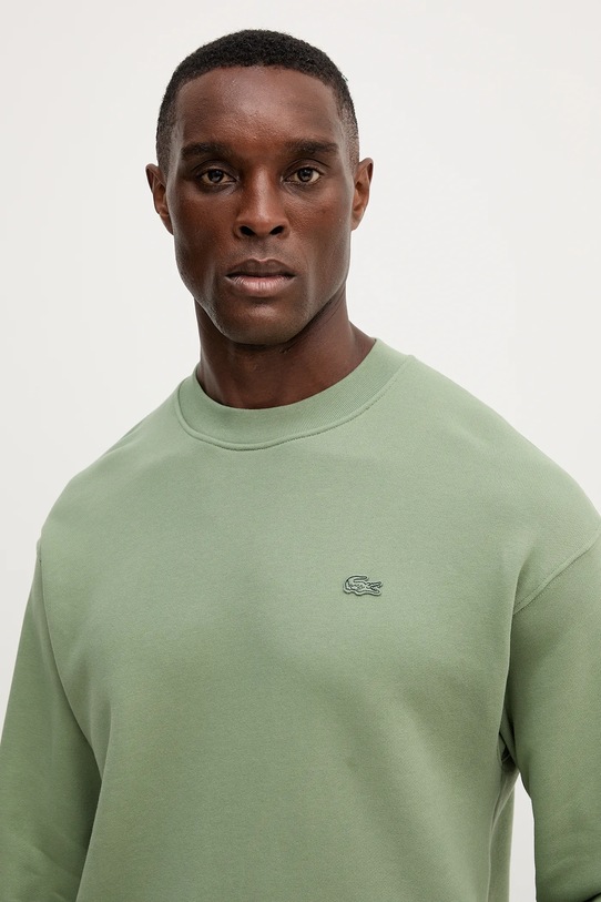 Lacoste bluza bawełniana zielony SH7745