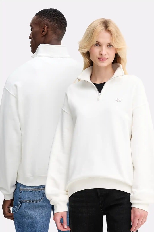Lacoste pamut melegítőfelső pamut bézs SH7759