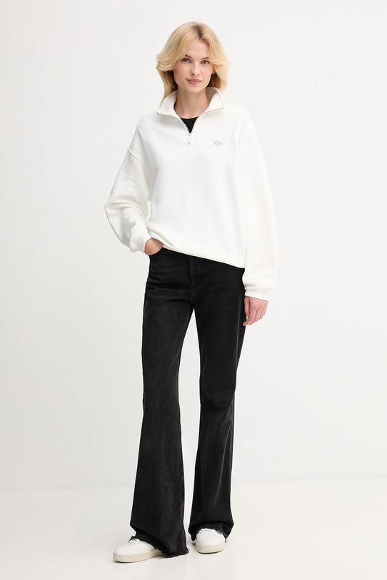 Lacoste bluza bawełniana beżowy SH7759