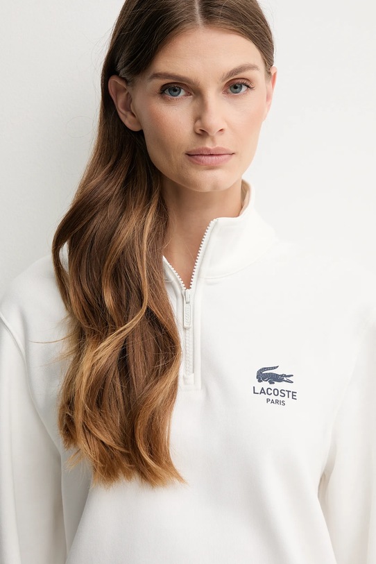 Хлопковая кофта Lacoste белый SH2735