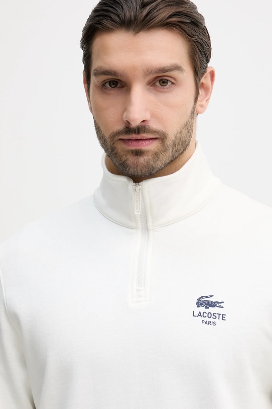 Lacoste bluza bawełniana beżowy SH2735