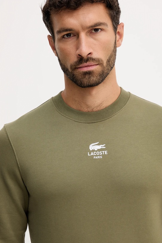 Lacoste bluza bawełniana zielony SH2736