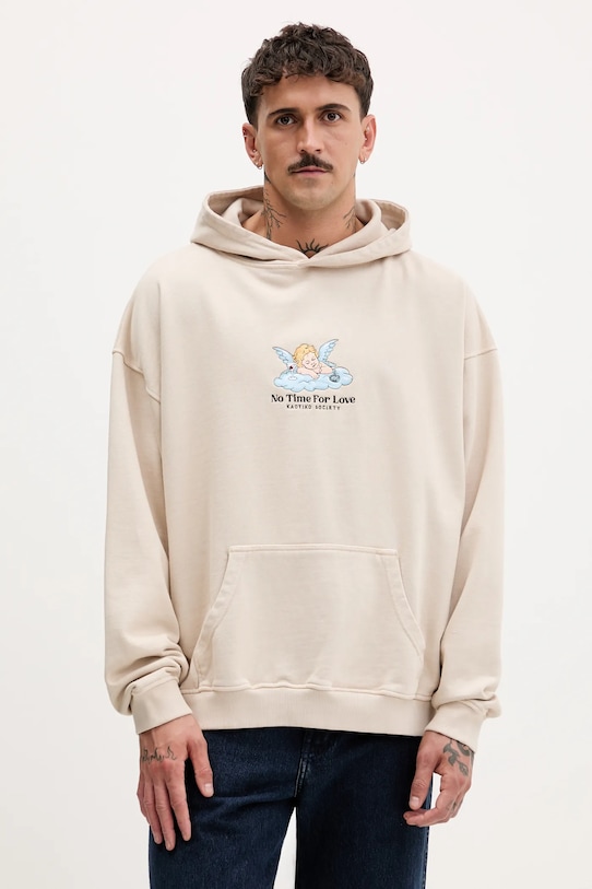 Бавовняна кофта Kaotiko AR014.01.G002 бежевий AW25