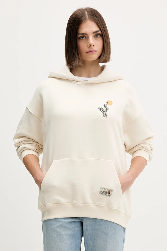 Odjeća Pamučna dukserica Kaotiko AR026.01S.M002 bež