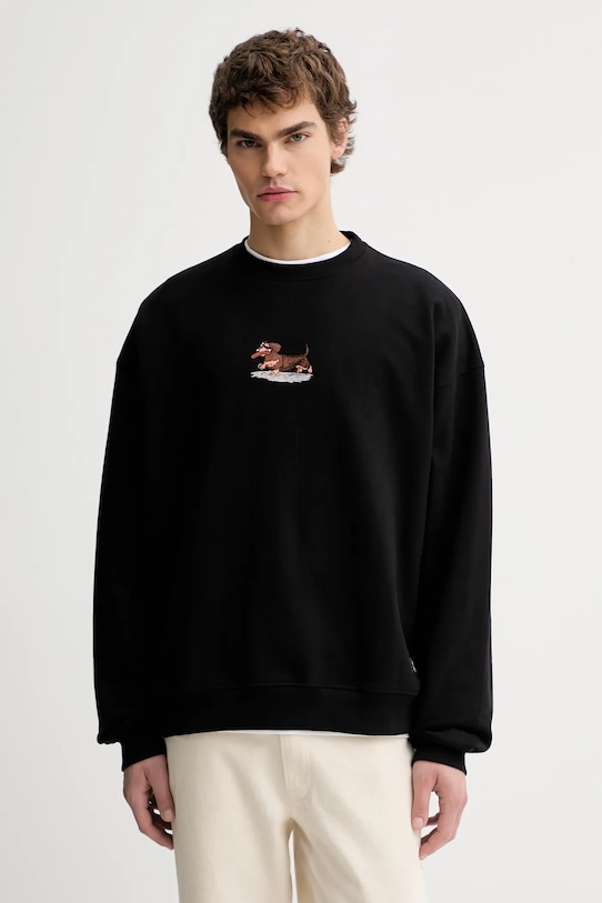 Kaotiko felpa in cotone senza nero AR051.01.G002