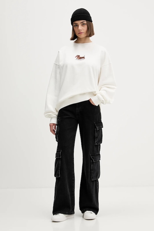 Kaotiko bluza bawełniana AR051.02.G002 biały AW25