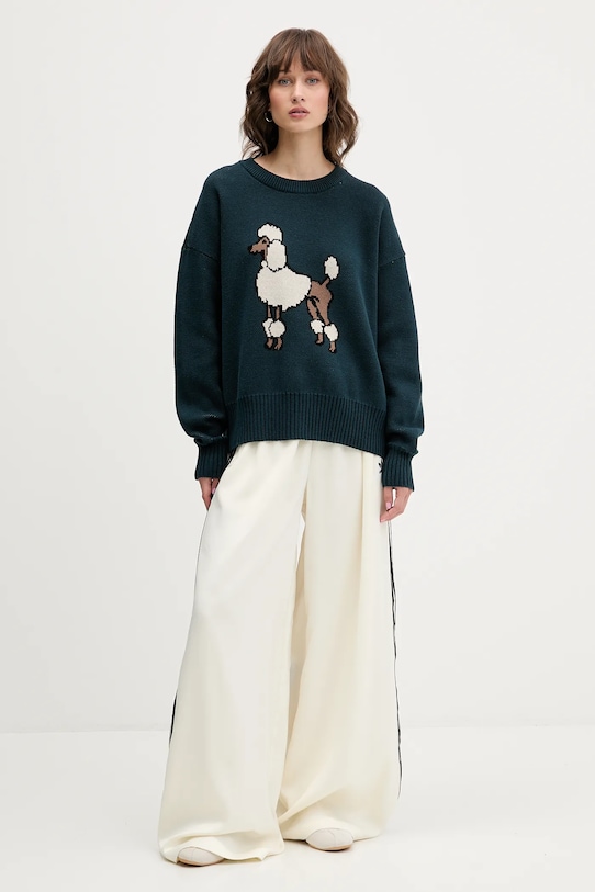 Kaotiko sweter bawełniany zielony AR018.01.E002