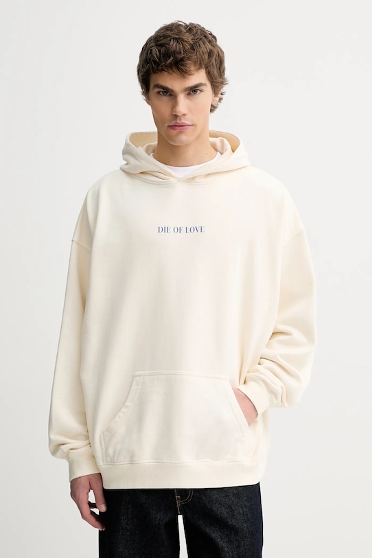 Βαμβακερή μπλούζα Kaotiko στάμπα μπεζ AR057.01.G002