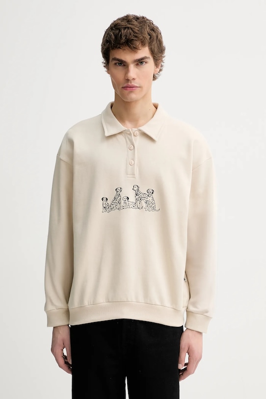 Mikina Kaotiko jemný vzor béžová AR006.02.M002