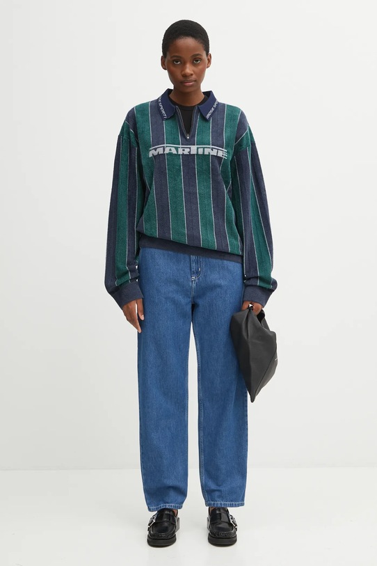 Martine Rose camicia a maniche lunghe Sporty Logo Polo 981YA20407 verde