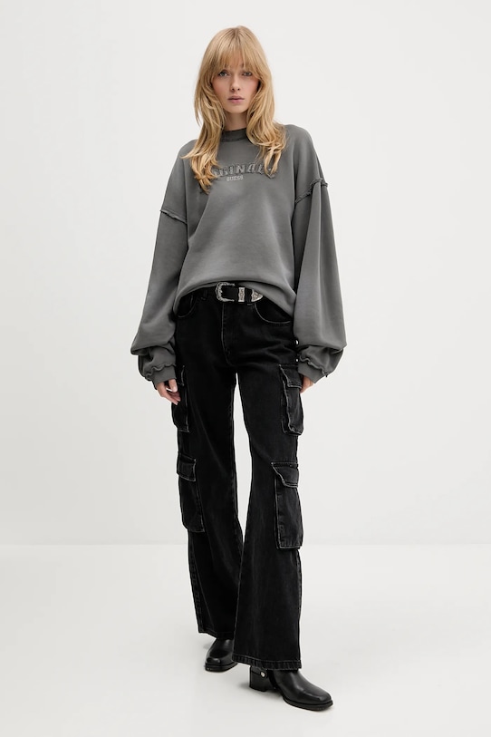 Bavlněná mikina Guess Originals M5BQ39.KCPR1 šedá