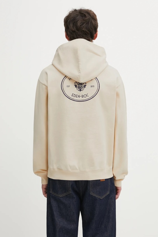 Sporty & Rich bluza bawełniana Eden Crest Embroidered ST07060666CR01 beżowy