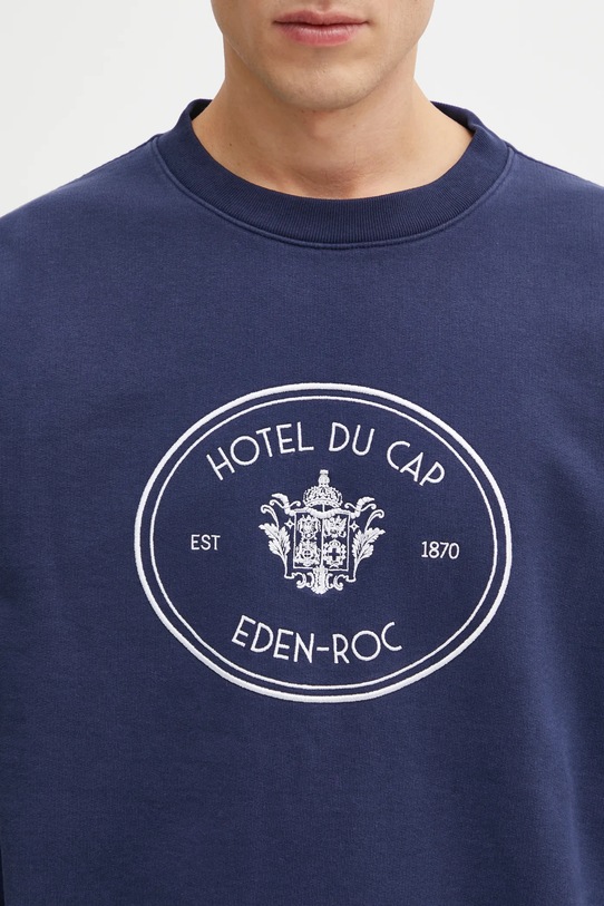 Sporty & Rich bluza bawełniana Eden Crest Embroidered granatowy ST07160621BL106