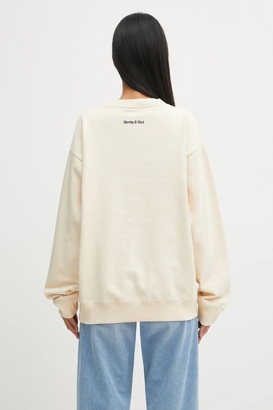Odzież Sporty & Rich bluza bawełniana Eden Crest Embroidered ST07160621CR01 beżowy