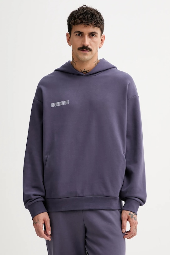 Pangaia bluza bawełniana bawełna fioletowy 10000180.