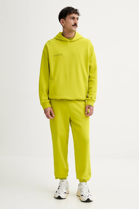 Pangaia bluza bawełniana zielony 10000180.