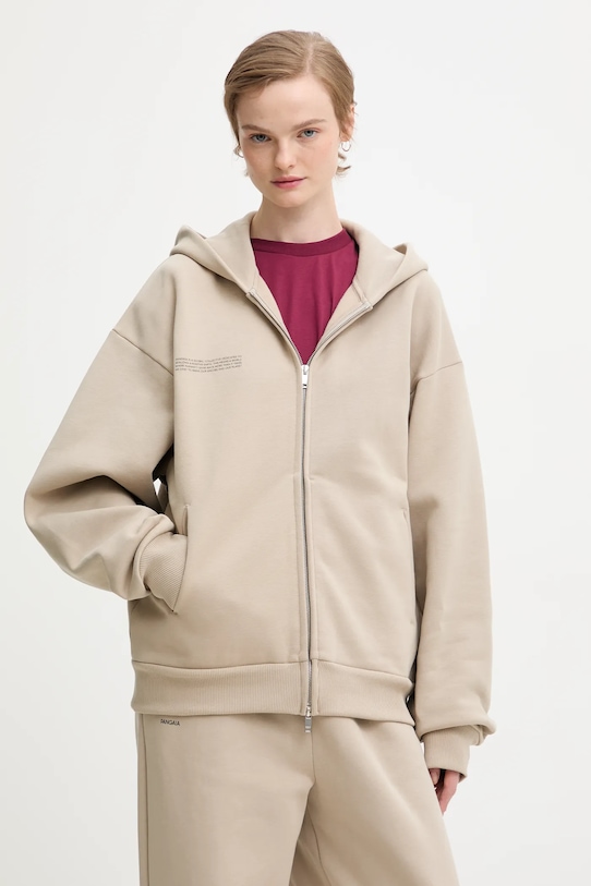 Pangaia bluza bawełniana 10002675. beżowy AW25