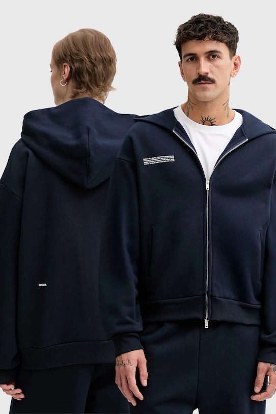 Pangaia bluza bawełniana bawełna granatowy 10002675.