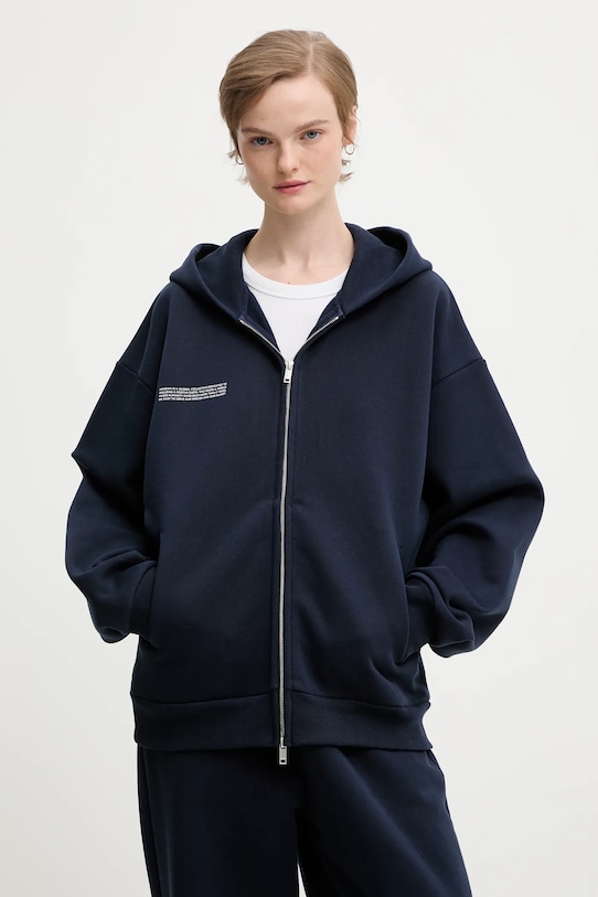 Pangaia bluza bawełniana granatowy 10002675.