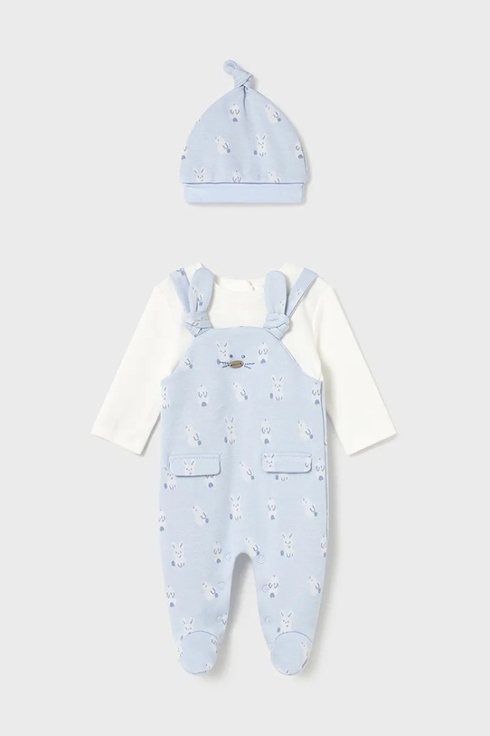 Mayoral Newborn pagliaccetti e cappellino per bambini Planet friendly blu 2609.1C.Newborn.9BYA