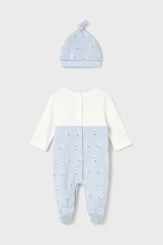 Mayoral Newborn pagliaccetti e cappellino per bambini 2609.1C.Newborn.9BYA blu AW25
