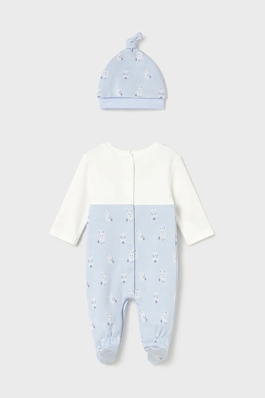 Υπνόσακος και παιδικό καπέλο Mayoral Newborn 2609.1C.Newborn.9BYA μπλε AW25