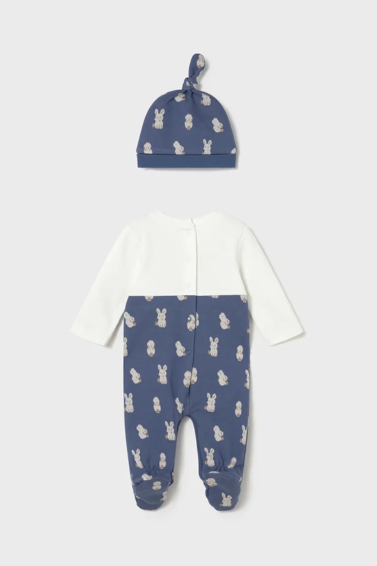 Ползунки и детская шапочка Mayoral Newborn 2609.1C.Newborn.9BYA тёмно-синий AW25