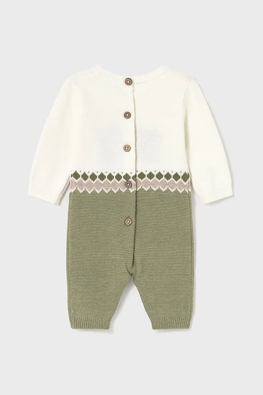Mayoral Newborn o salopetă cu un amestec de lână pentru copii 2611.1E.Newborn.9BYA verde AW25