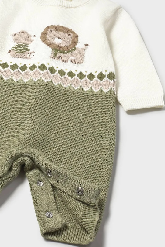 Băieți Mayoral Newborn o salopetă cu un amestec de lână pentru copii 2611.1E.Newborn.9BYA verde