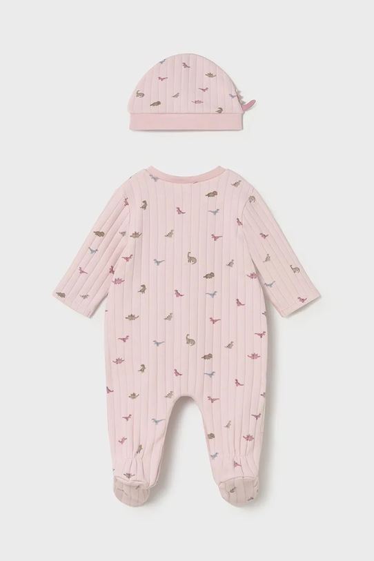 Mayoral Newborn salopetă și pălărie pentru bebeluși 2717.1F.Newborn.9BYA roz AW25