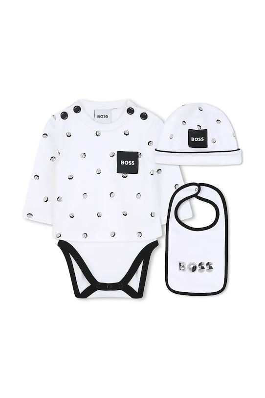 BOSS body bawełniane niemowlęce biały J52490