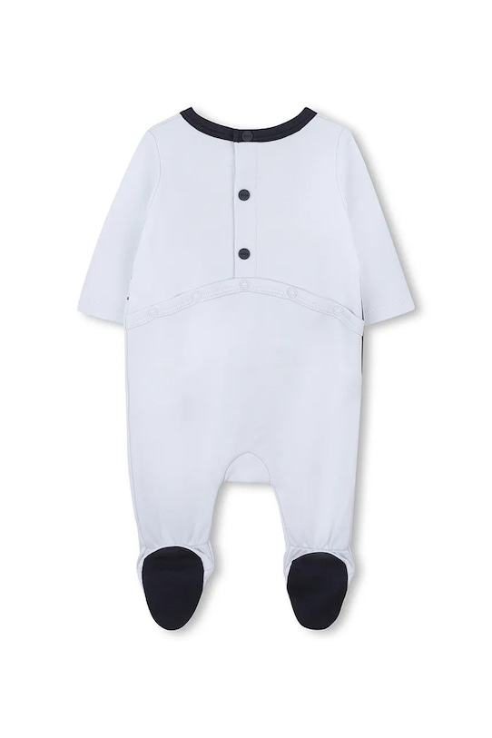 BOSS śpioszki bawełniane niemowlęce J52521 niebieski AW25