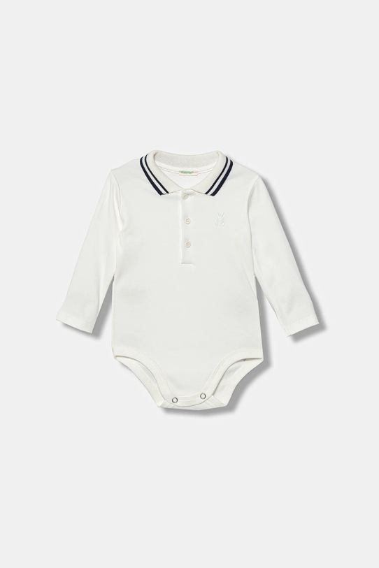 United Colors of Benetton body bawełniane niemowlęce biały 3CDIAB00F.W.Reprop.9BYA