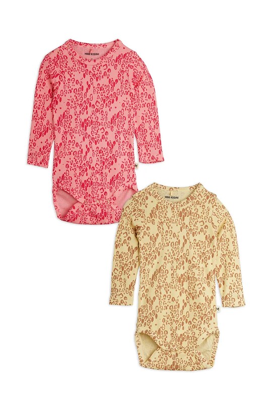 Mini Rodini gyerek body Mini leopard 2 db Bébi termékek rózsaszín 1100029700