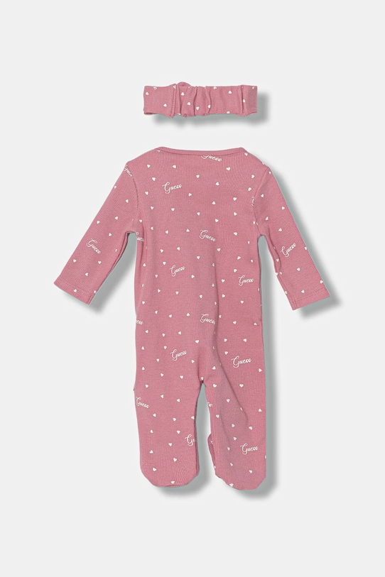 Guess śpioszki niemowlęce S5YG11.KBZP4.9BYA różowy AW25